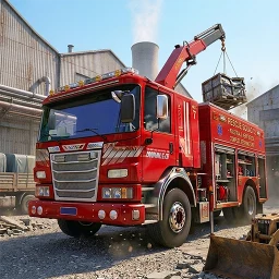 Ícone de Fire Truck 3D Rescue Sim Games